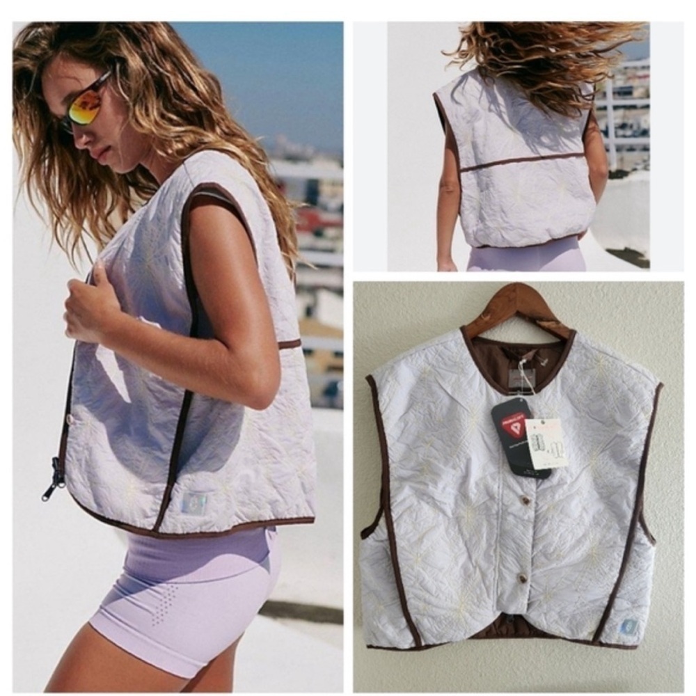 Free People Movement Kacie Reversible
Quilted Liner Vest NWOT